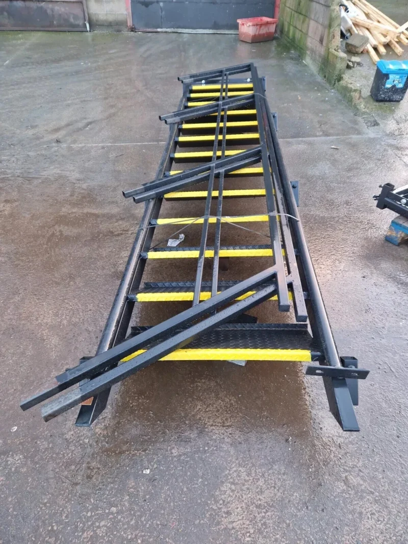 13 Tread Steel Staircase For Portable Office Canteen Site Cabin Container NEW - Image 8