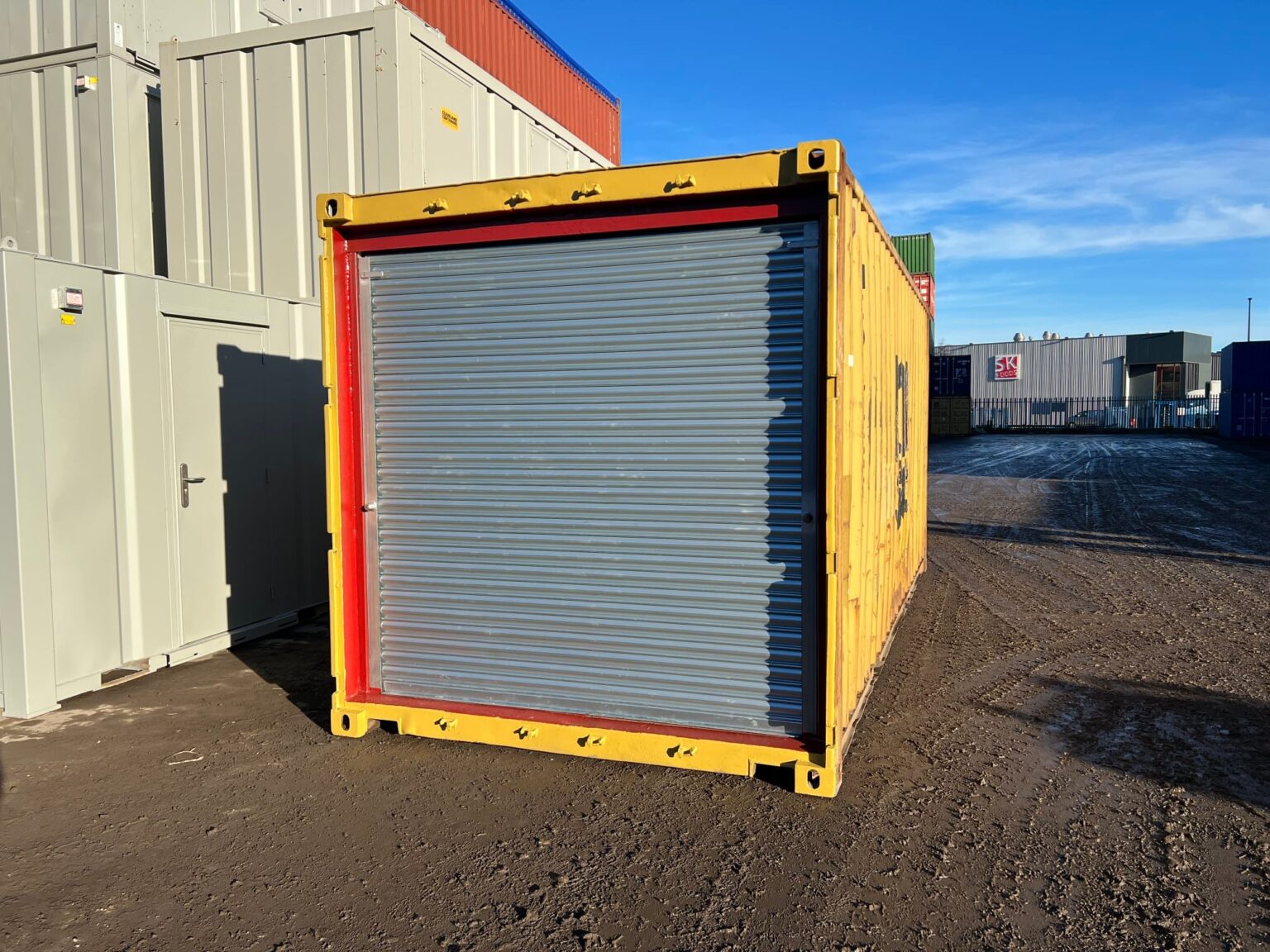 20ft Used Shipping Container with Roller Shutter Door - Image 2