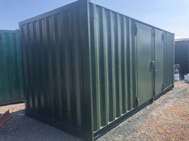 20×8 Container With 8f Side Doors With Extra Door Secure Lock Boxes - Image 1