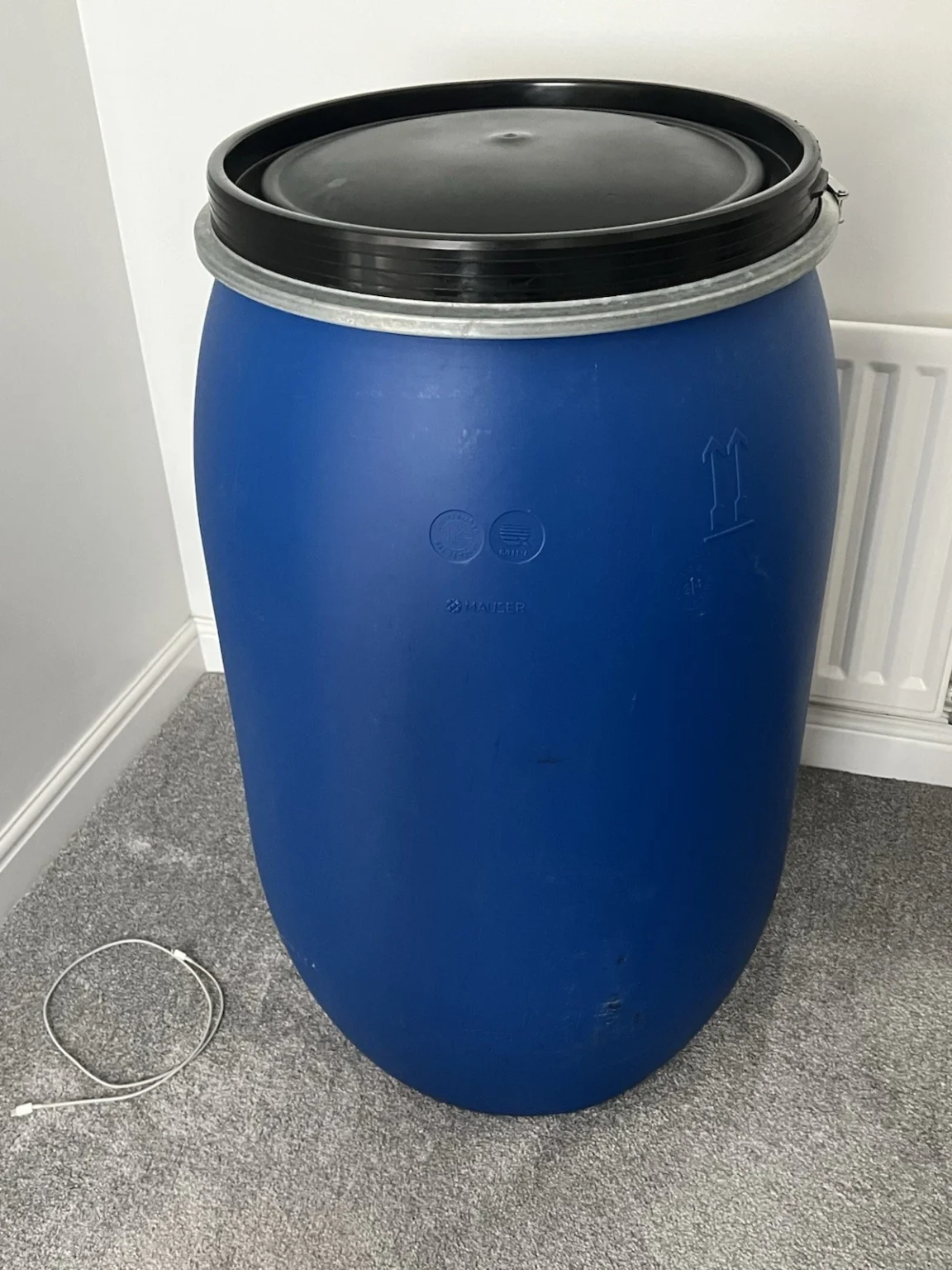 220L Plastic Shipping Drum Barrel Keg Container - Image 2