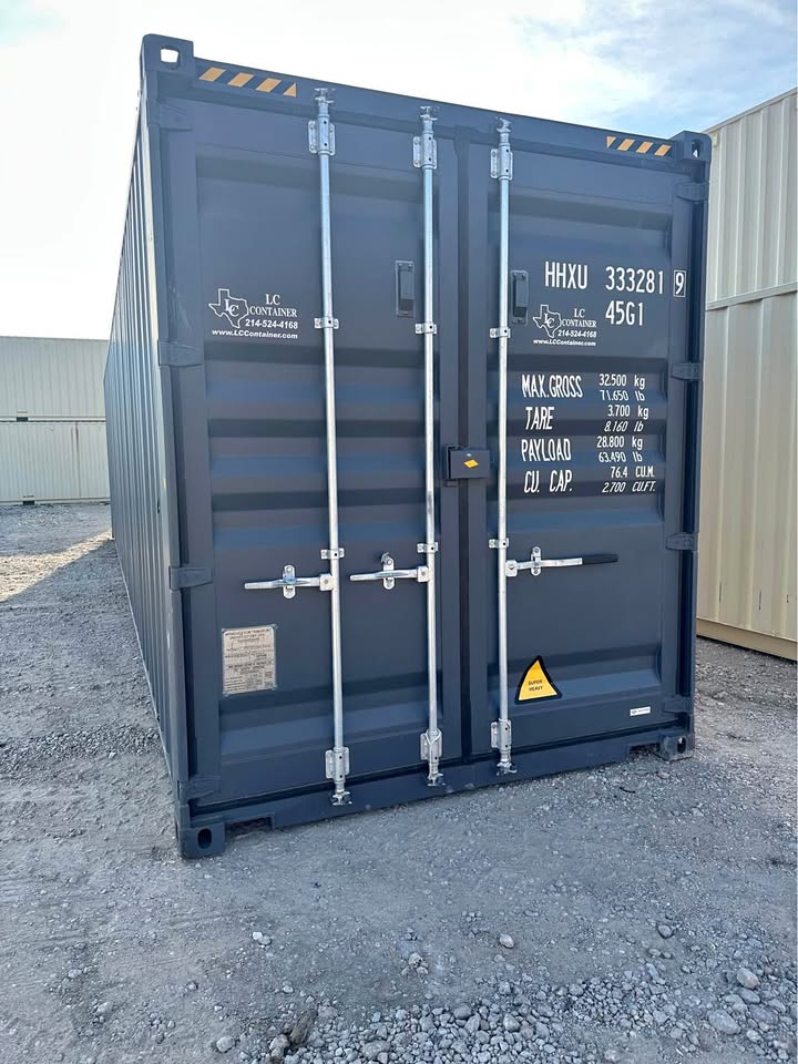 40ft Gray High Cube One-Trip Shipping Container – Easy Open Door, Like-New Condition! - Image 2