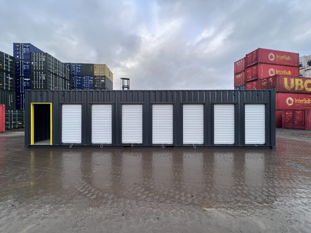 40ft High Cube Multi-Store Container – 7-Bay Self Storage Unit - Image 2