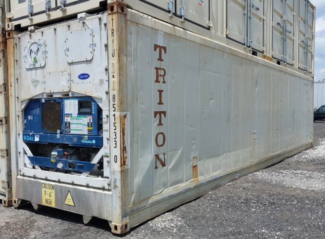 Working 40ft Refrigerated High Cube Reefer Container 2010 Carrier Thinline Used - Image 2
