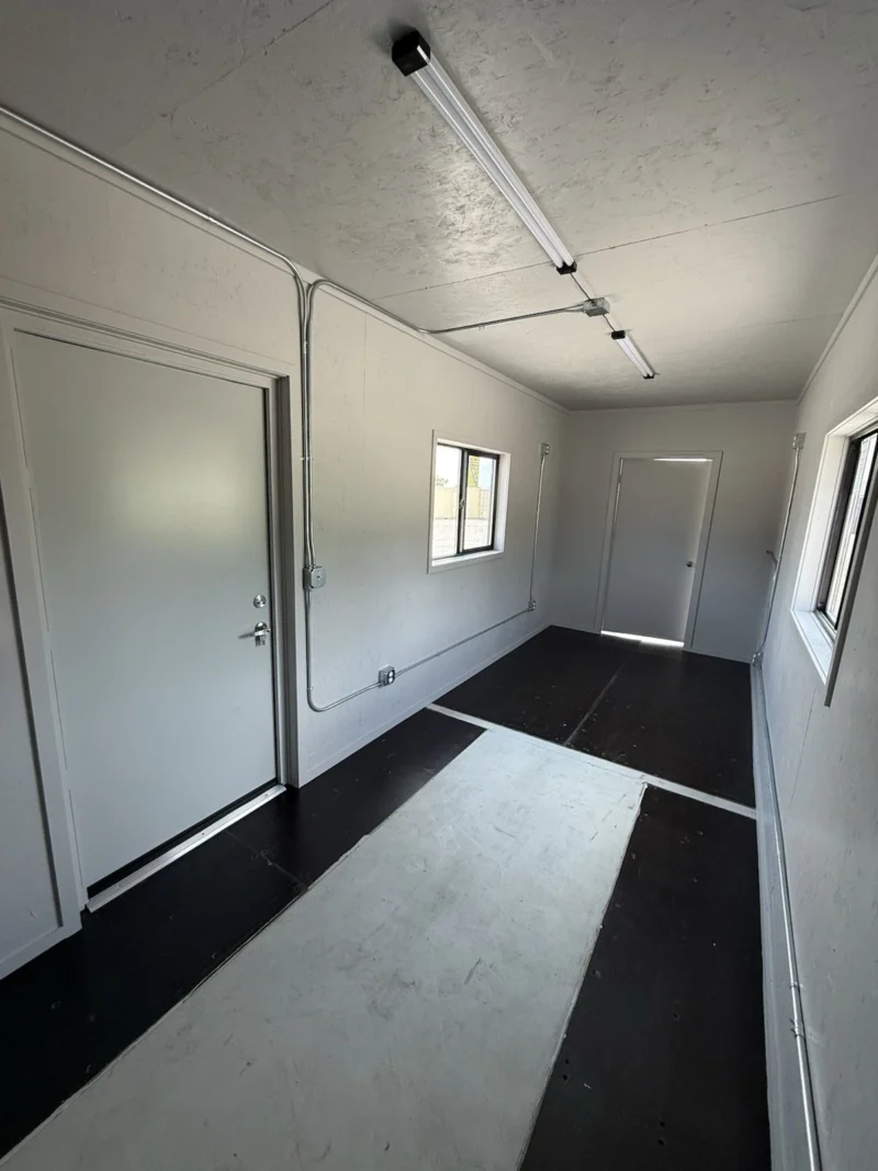 40ft New Slate Gray Shipping Container Office For Commercial Use Spray Foam - Image 13