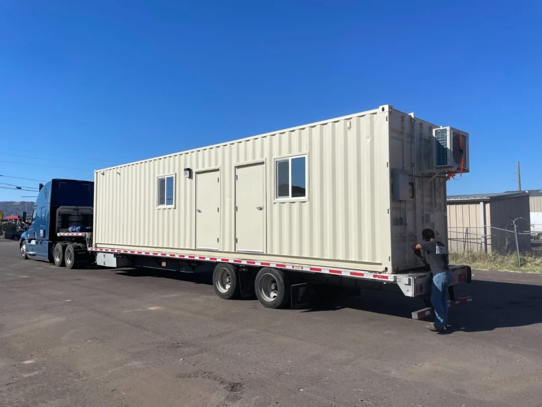 40ft Shipping Container Office with ADA Restroom - Image 2