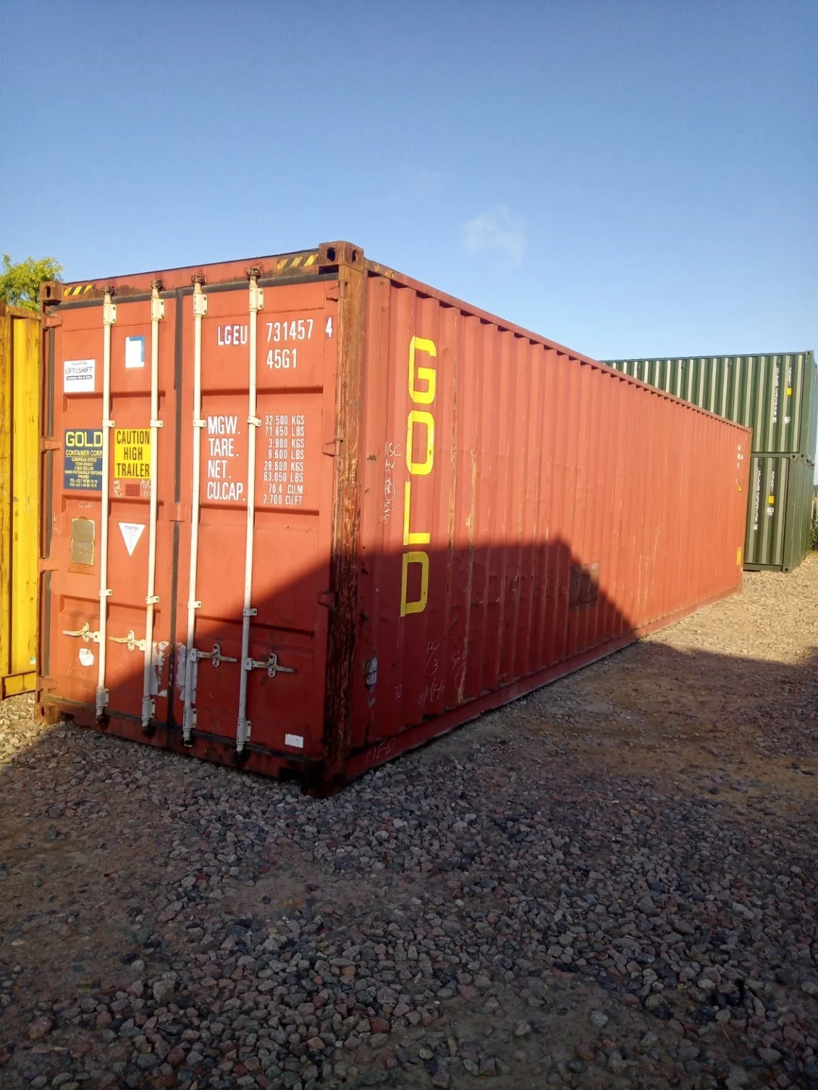 40ft X 8ft Hi Cube USED SHIPPING CONTAINER - Image 2