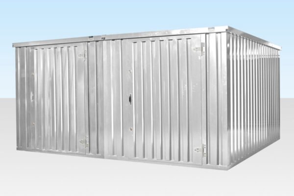 4M X 4.2M Side Linked Flat Pack Container Bundle (Galvanised) - Image 3