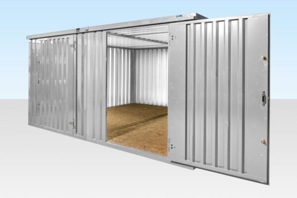 4M X 4.2M Side Linked Flat Pack Container Bundle (Galvanised) - Image 5