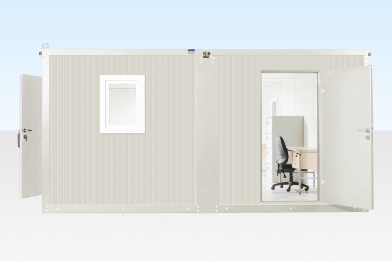 6.5M X 4.6M Side Linked Flat Pack Container Office - Image 1