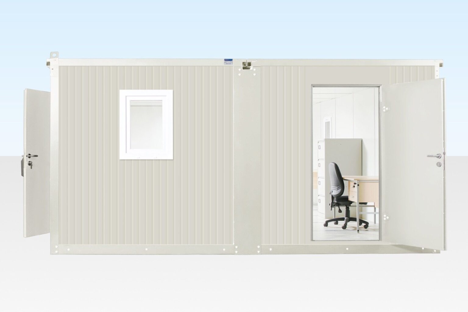 6.5M X 4.6M Side Linked Flat Pack Container Office - Image 2