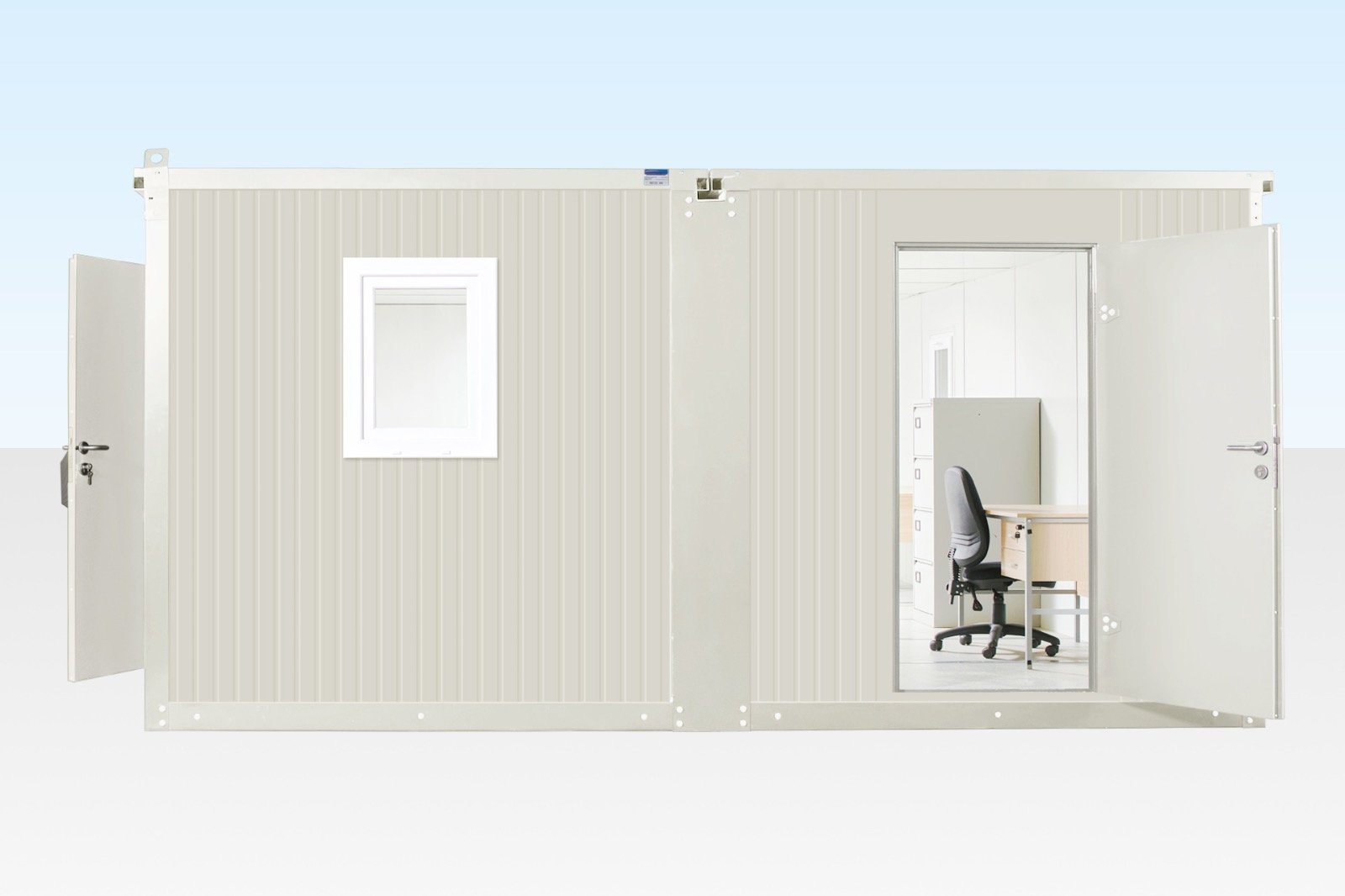 6.5M X 4.6M Side Linked Flat Pack Container Office - Image 2