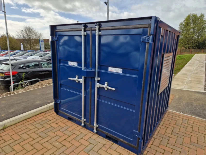 6ft sq. Steel LC Storage container .. Converted for LPG Gas cylinder storage. - Image 1