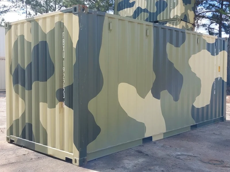 Camouflage New One Trip 20ft Shipping Storage Container Easy Open Door – USA - Image 3
