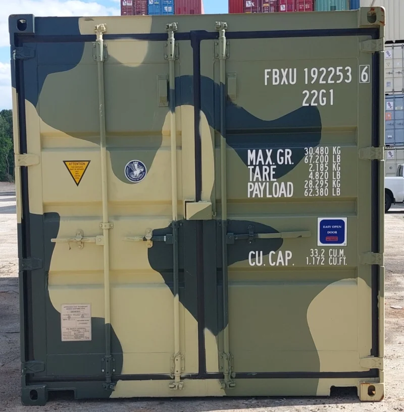 Camouflage New One Trip 20ft Shipping Storage Container Easy Open Door – USA - Image 4