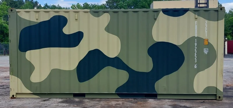 Camouflage New One Trip 20ft Shipping Storage Container Easy Open Door – USA - Image 7