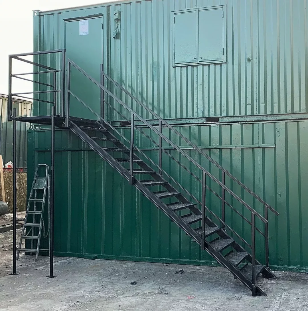 Container Site Office Steel Stair Kit – Refurbished - Image 2