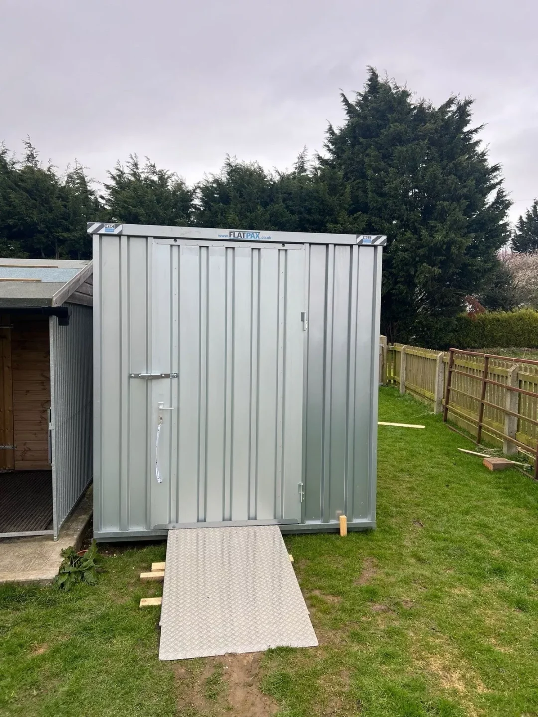 Flat Pack Container 7ft x 7ft x 7ft,Galvanised - Image 2