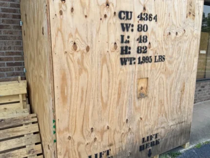 Heavy Duty Wood Shipping Crate – 80″ x 48″ x 82″