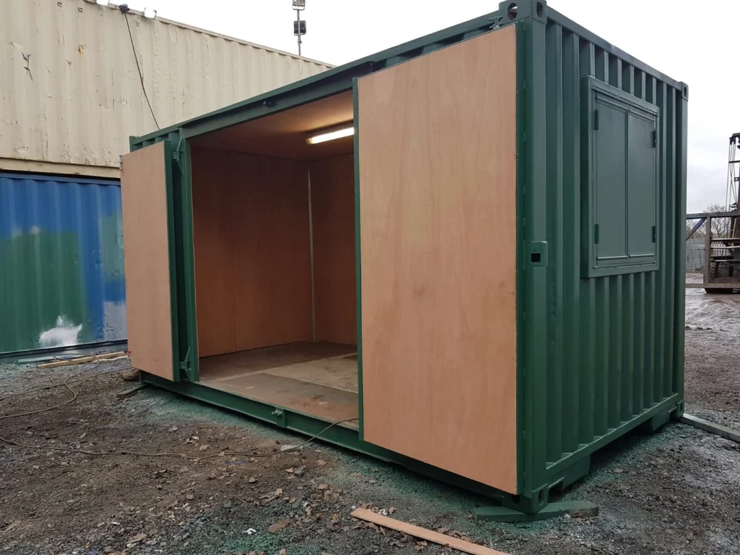 Rare Size 15×8 Ft Secure Store Or Workshop 8ft Side Doors & Security Windows - Image 2