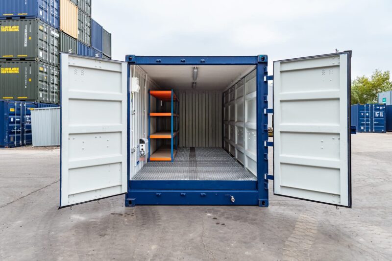 safe_practical_chemical_storage_container_for_agriculture_20ft_side_opening_1.jpg Safe & Practical Chemical Storage Container for Agriculture – 20ft Side Opening - Image 1