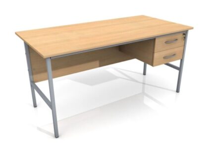 Site Office Single Pedestal Desk (1500m)