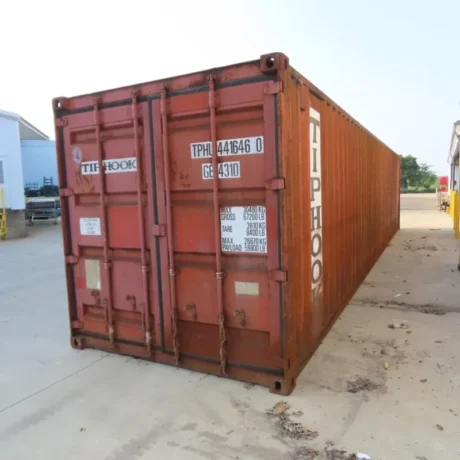 Tiphook 40′ Standard Height End Door Shipping Container (Bad Floor)