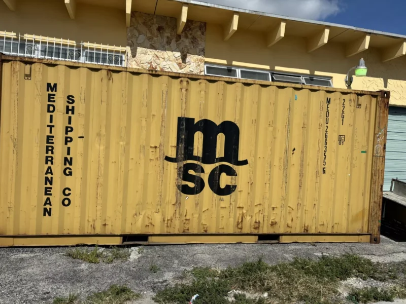 Used 20ft Conex Shipping / Storage Container – Yellow/Gold – Priced to Sell! - Image 1