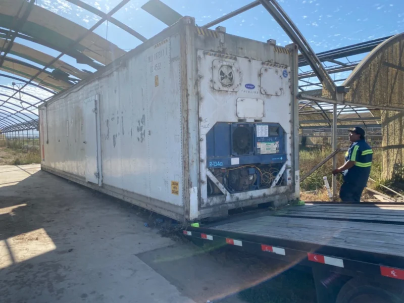 Used 40ft Refrigerated Shipping Container – With Custom Side Door Access - Image 1